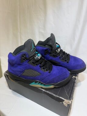 Nike Air Jordan 5 Alternate Grape Purple Suede Retro Sneakers Men’s 8
